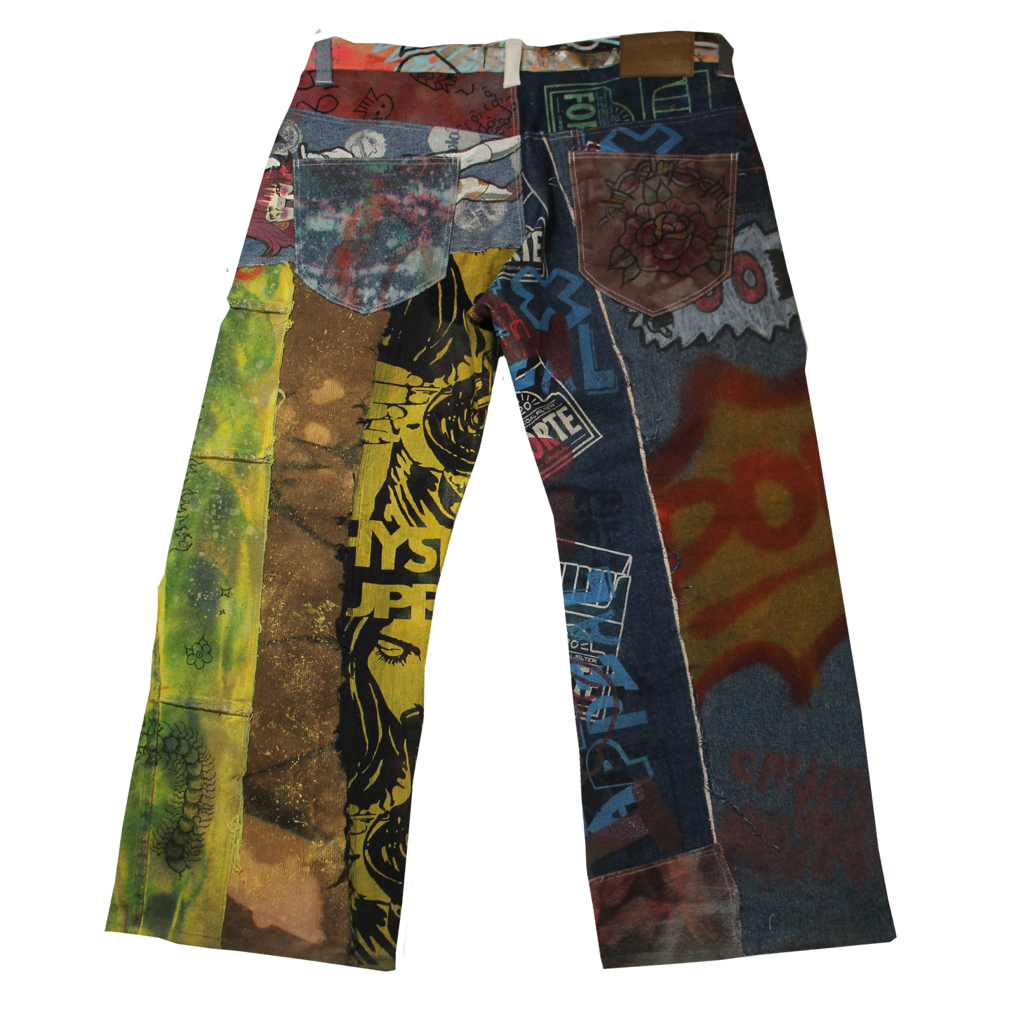 Best Frnds Denim Patchwork Pants #9 (38)