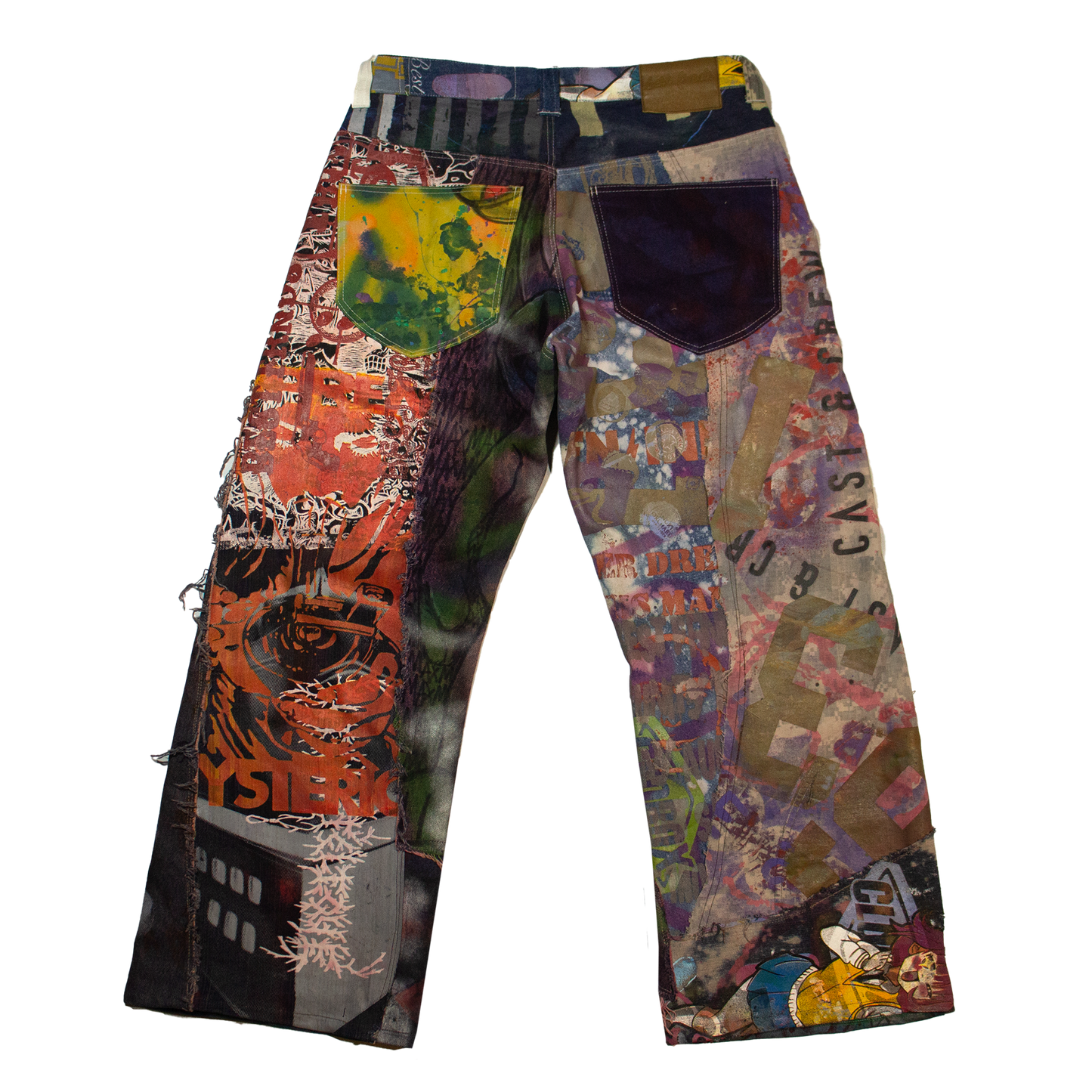 Best Frnds Denim Patchwork Pants #7 (34)