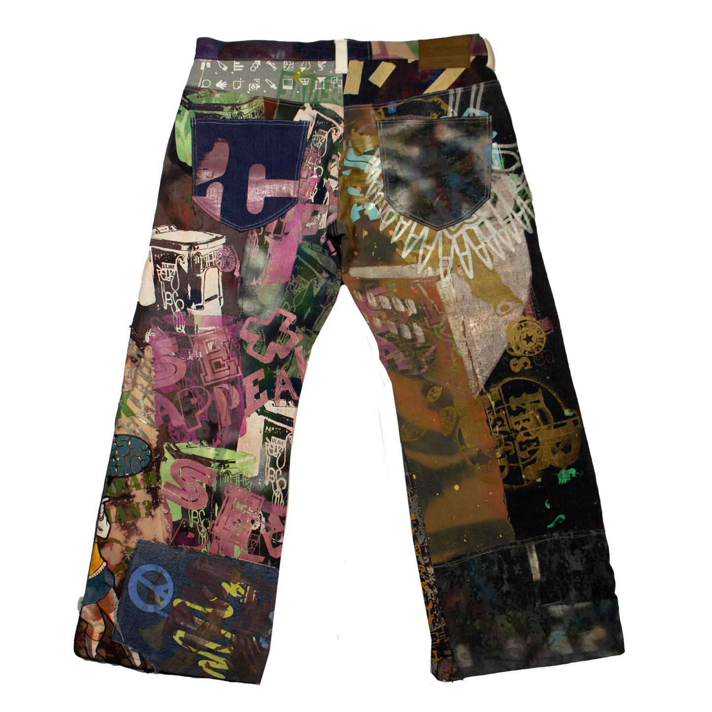 Best Frnds Denim Patchwork Pants #11 (38)