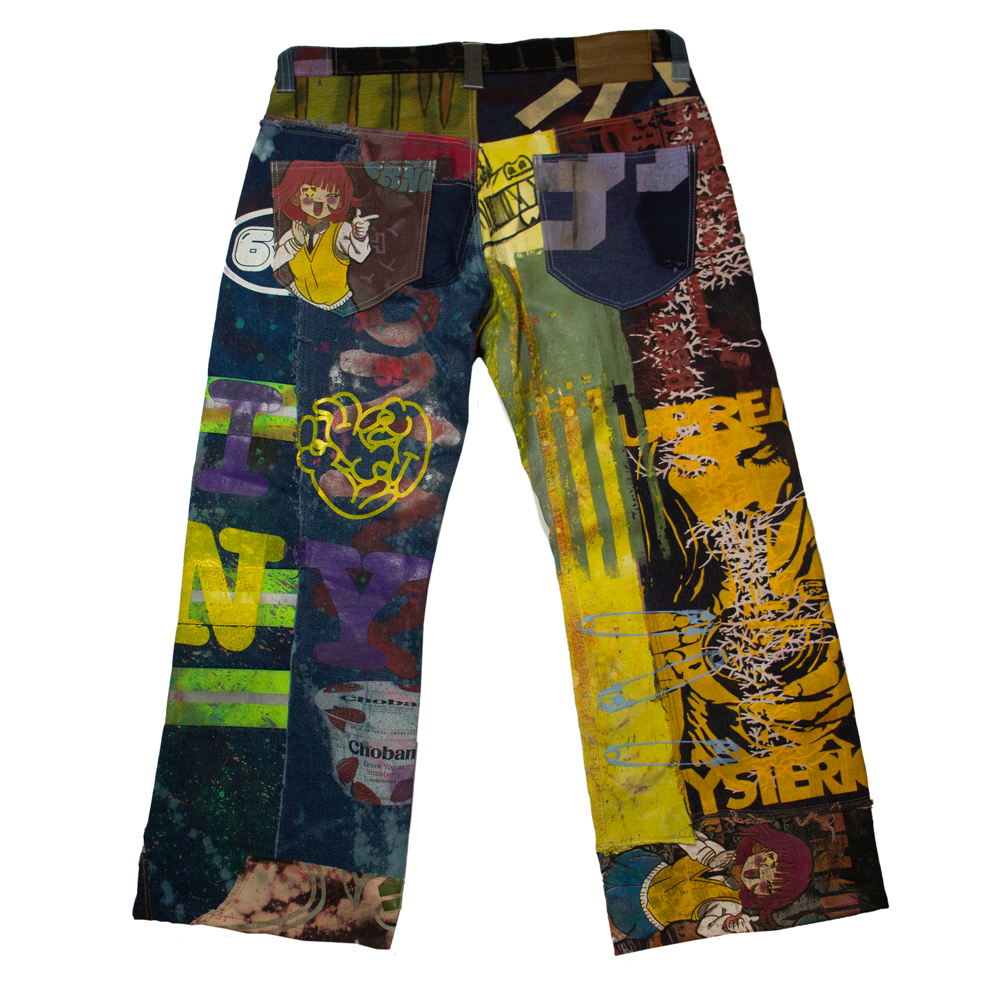 Best Frnds Denim Patchwork Pants #8 (38)