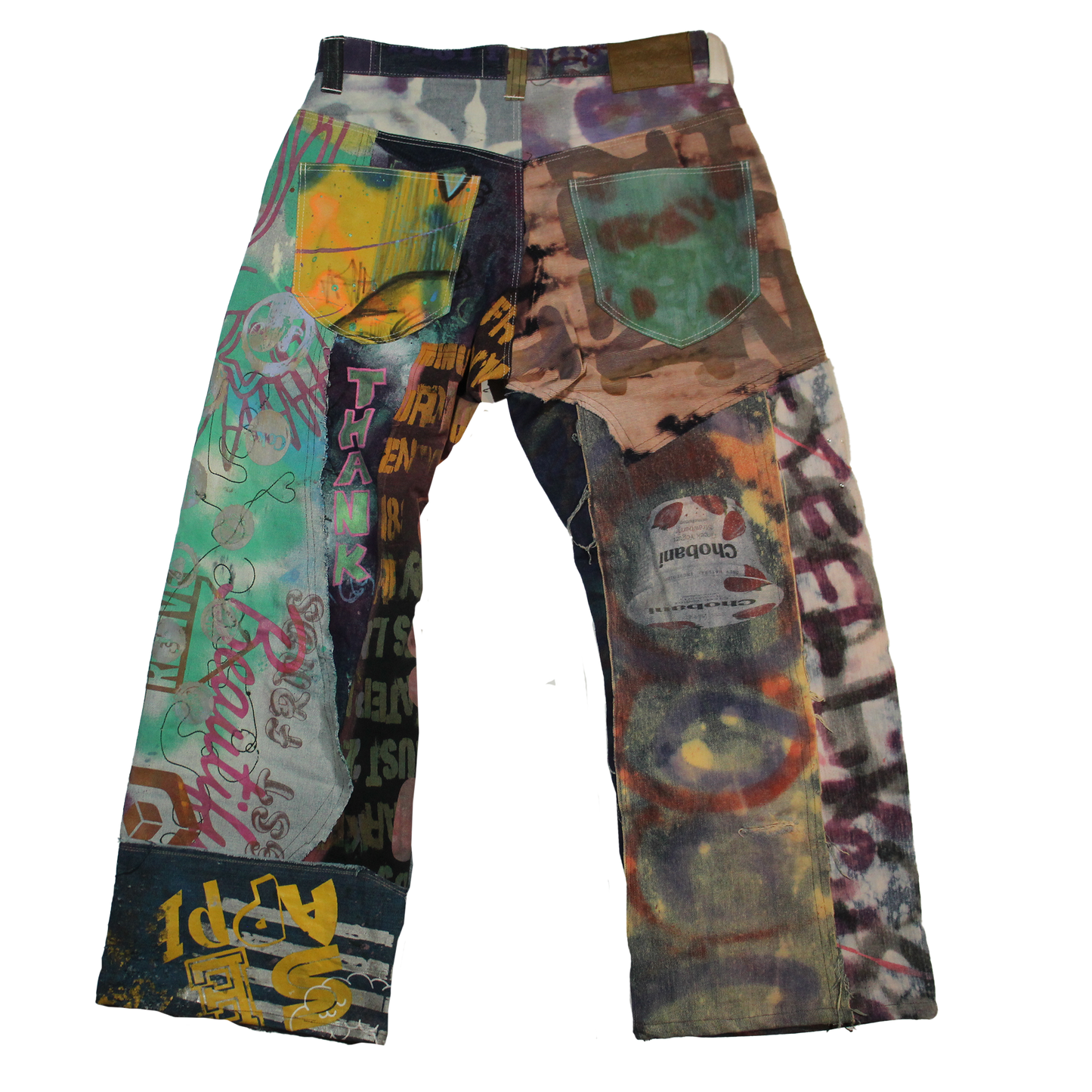 Best Frnds Denim Patchwork Pants #5 (34)