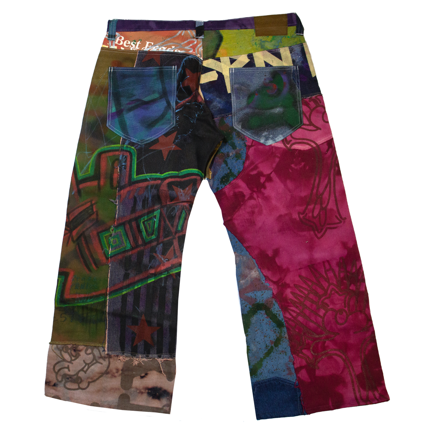 Best Frnds Denim Patchwork Pants #12 (40)