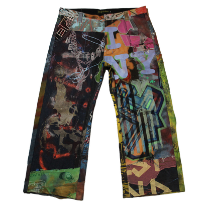 Best Frnds Denim Patchwork Pants #9 (38)