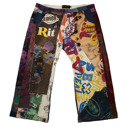 Best Frnds Denim Patchwork Pants #15 (42)