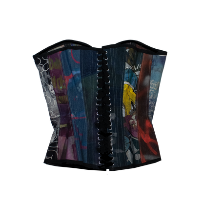 Denim Patchwork Corset