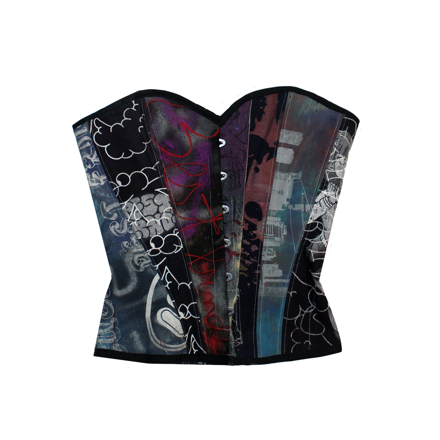 Denim Patchwork Corset