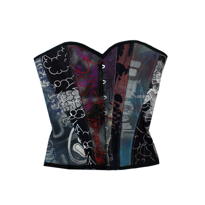 Denim Patchwork Corset