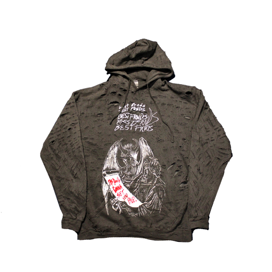 "Devils Taxes" Thrashed Hoodie