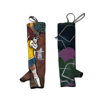 Denim Fingerless Gloves