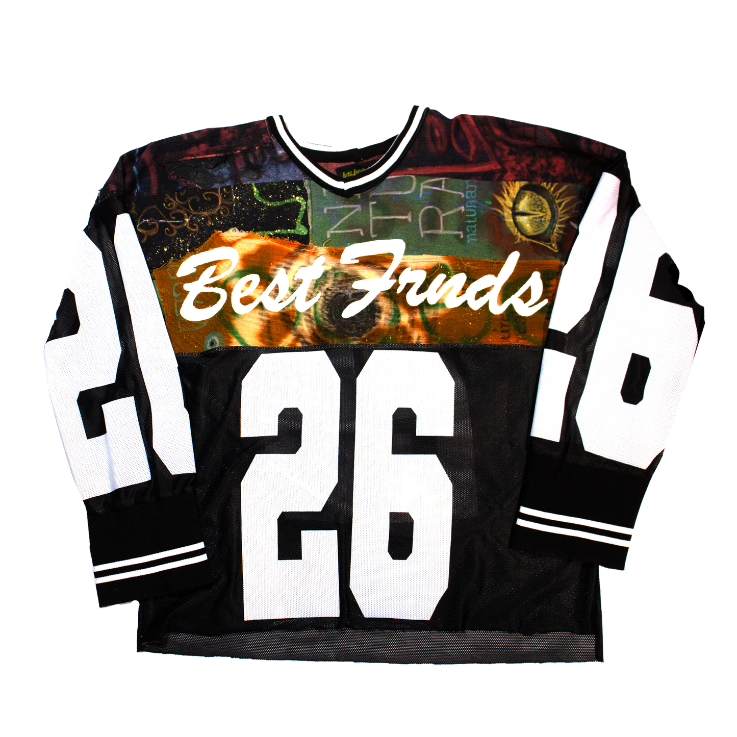 Oversized Denim Patchwork Jersey