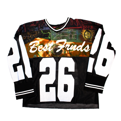 Oversized Denim Patchwork Jersey