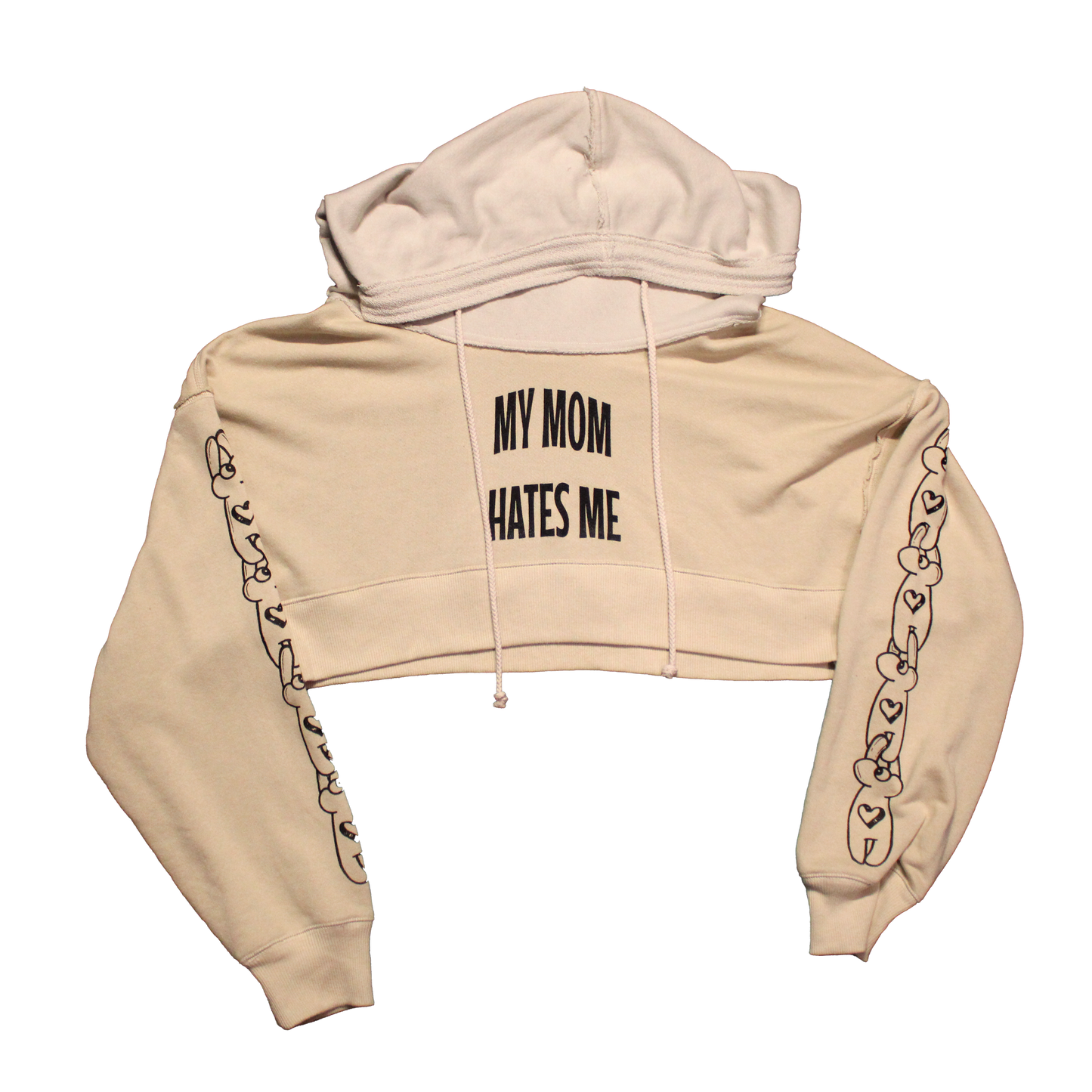 "My Mom Hates Me" Cropped Hoodie