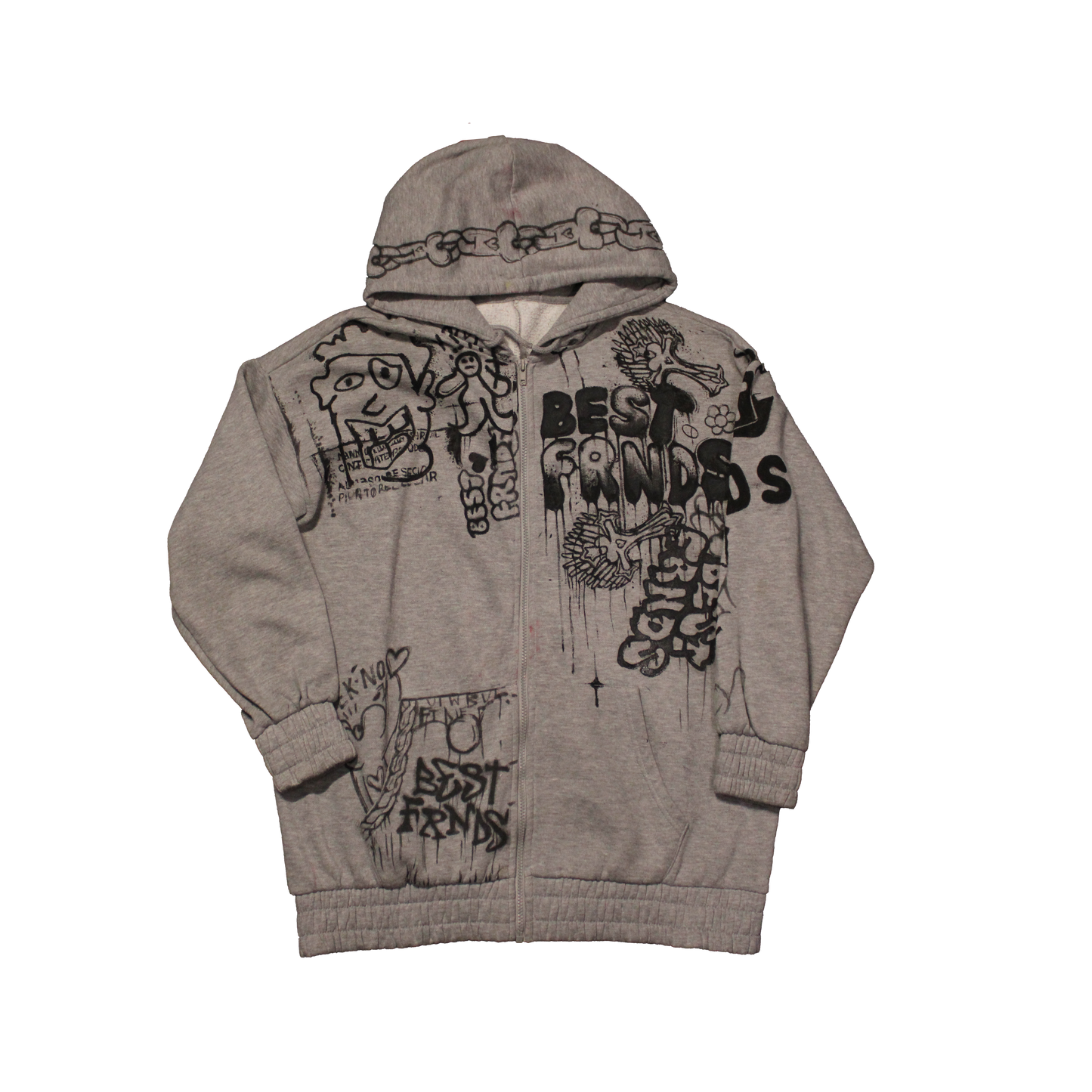 Hand Painted Zip-up