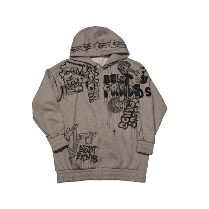 Hand Painted Zip-up