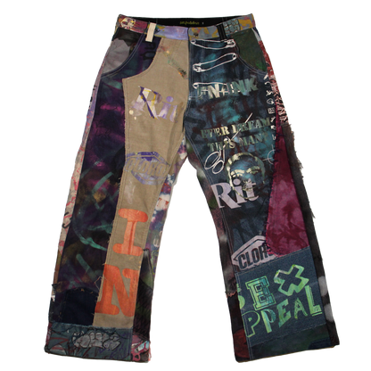 Best Frnds Denim Patchwork Pants #7 (34)