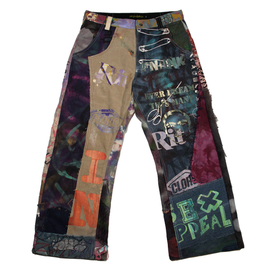 Best Frnds Denim Patchwork Pants #7 (34)