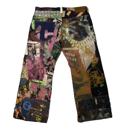 Best Frnds Denim Patchwork Pants #11 (38)