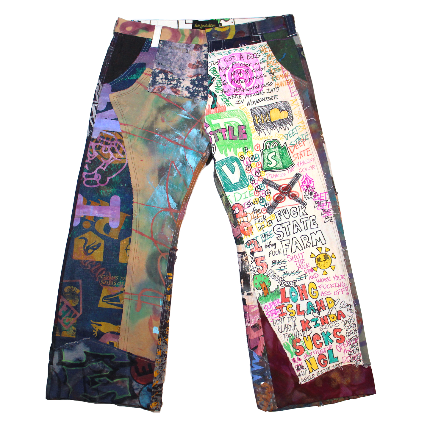 Best Frnds Denim Patchwork Pants #11 (38)