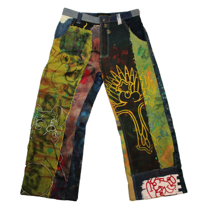 Best Frnds Denim Patchwork Pants #3 (32)