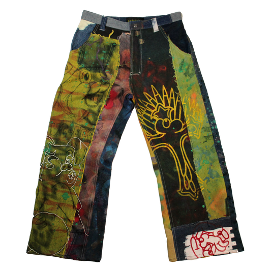 Best Frnds Denim Patchwork Pants #3 (32)