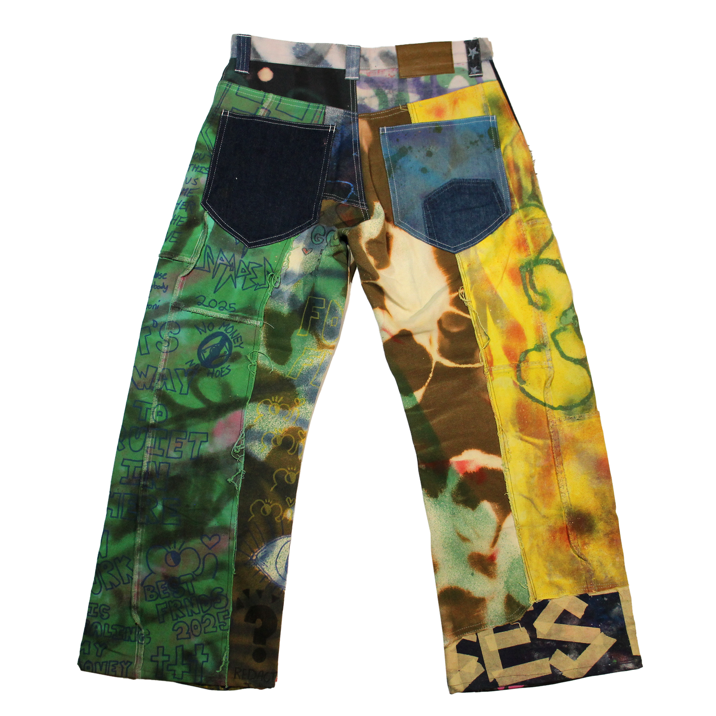 Best Frnds Denim Patchwork Pants #4 (32)