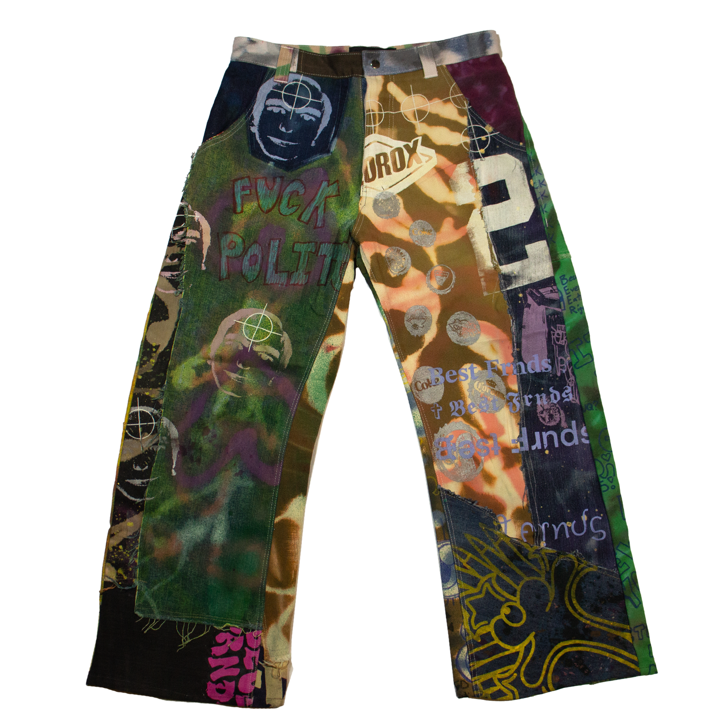 Best Frnds Denim Patchwork Pants #4 (32)