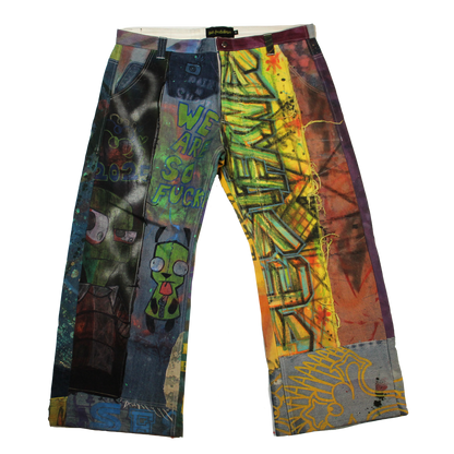 Best Frnds Denim Patchwork Pants #13 (40)