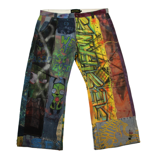 Best Frnds Denim Patchwork Pants #13 (40)