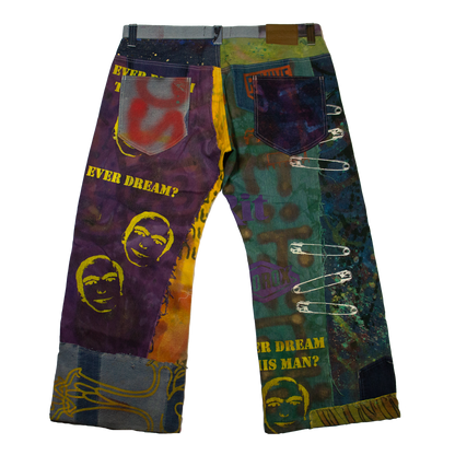 Best Frnds Denim Patchwork Pants #13 (40)