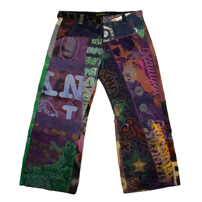 Best Frnds Denim Patchwork Pants #14 (40)