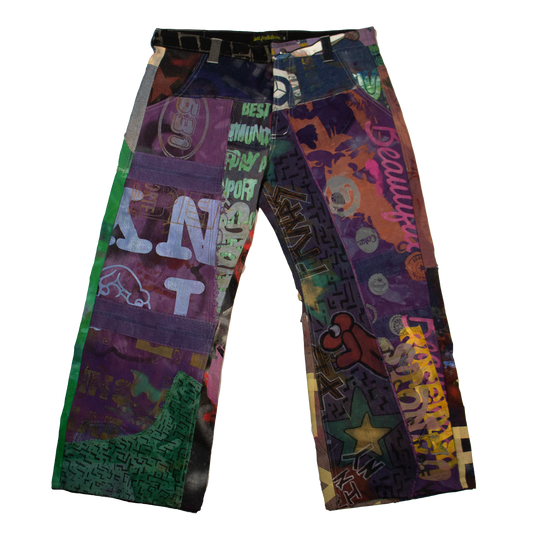 Best Frnds Denim Patchwork Pants #14 (40)