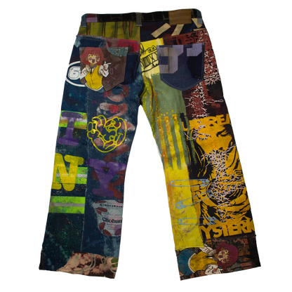 Best Frnds Denim Patchwork Pants #8 (38)