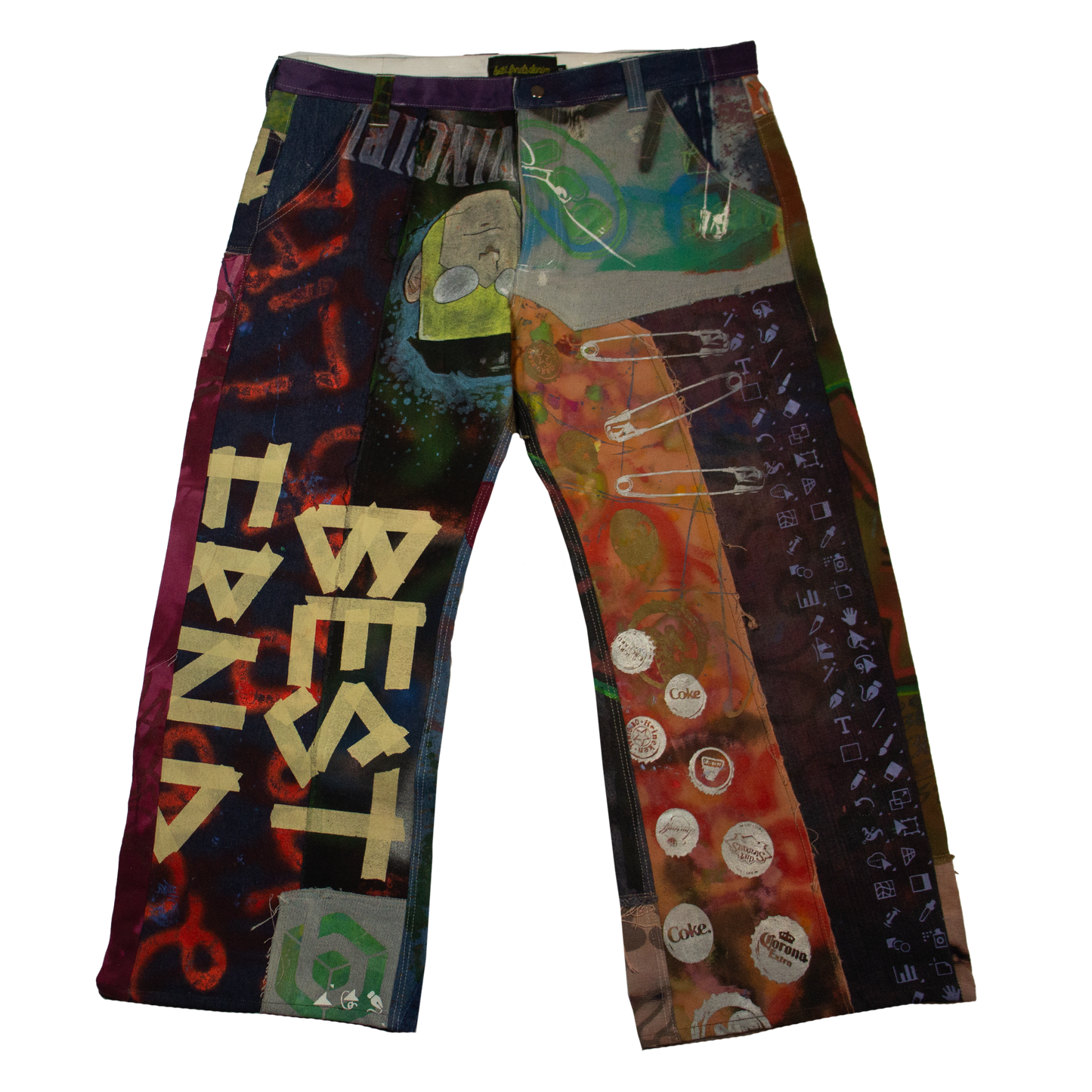 Best Frnds Denim Patchwork Pants #12 (40)