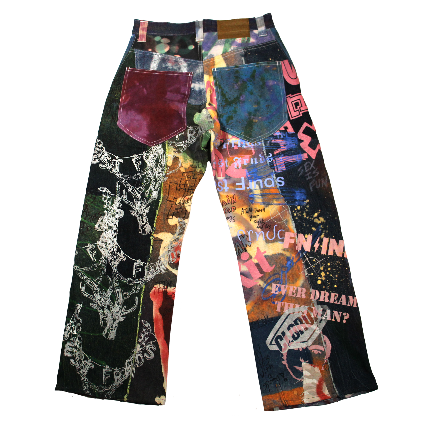 Best Frnds Denim Patchwork Pants #1 (28)