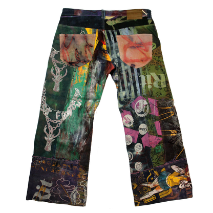 Best Frnds Denim Patchwork Pants #10 (38)