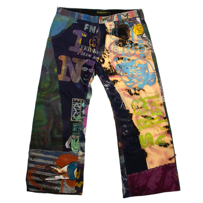 Best Frnds Denim Patchwork Pants #10 (38)