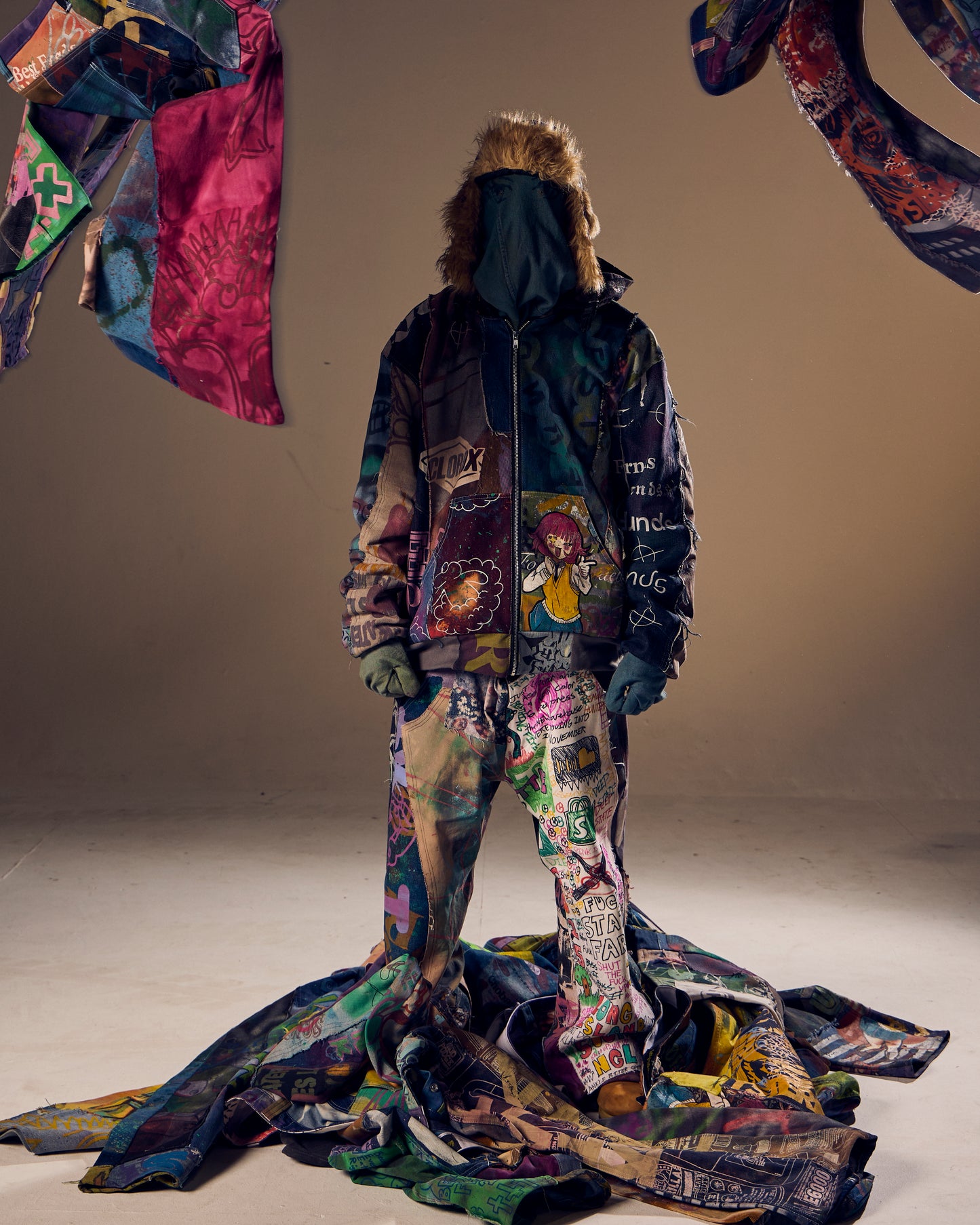 Denim Patchwork Work Jacket