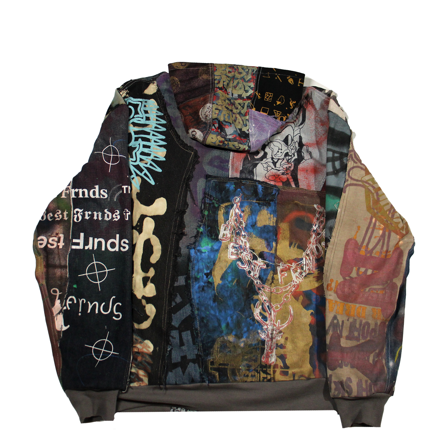 Denim Patchwork Work Jacket