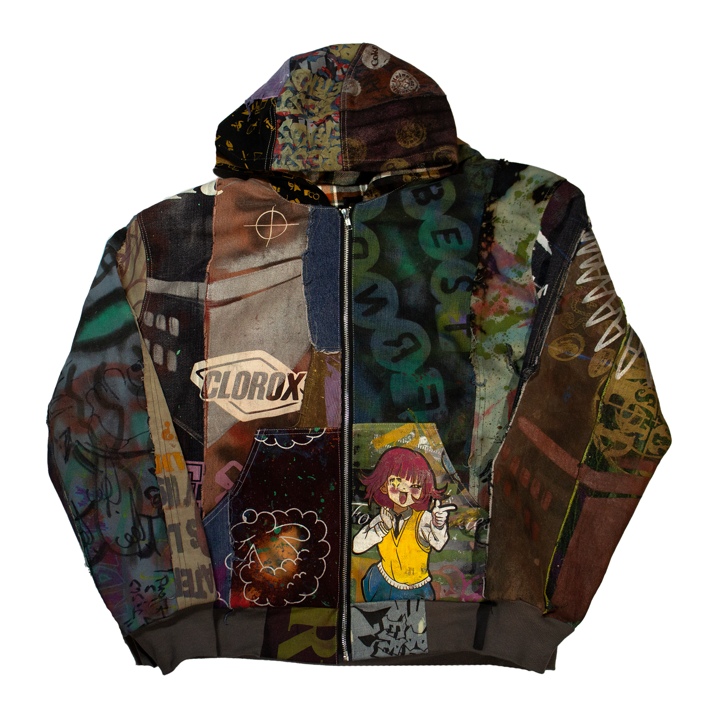 Denim Patchwork Work Jacket